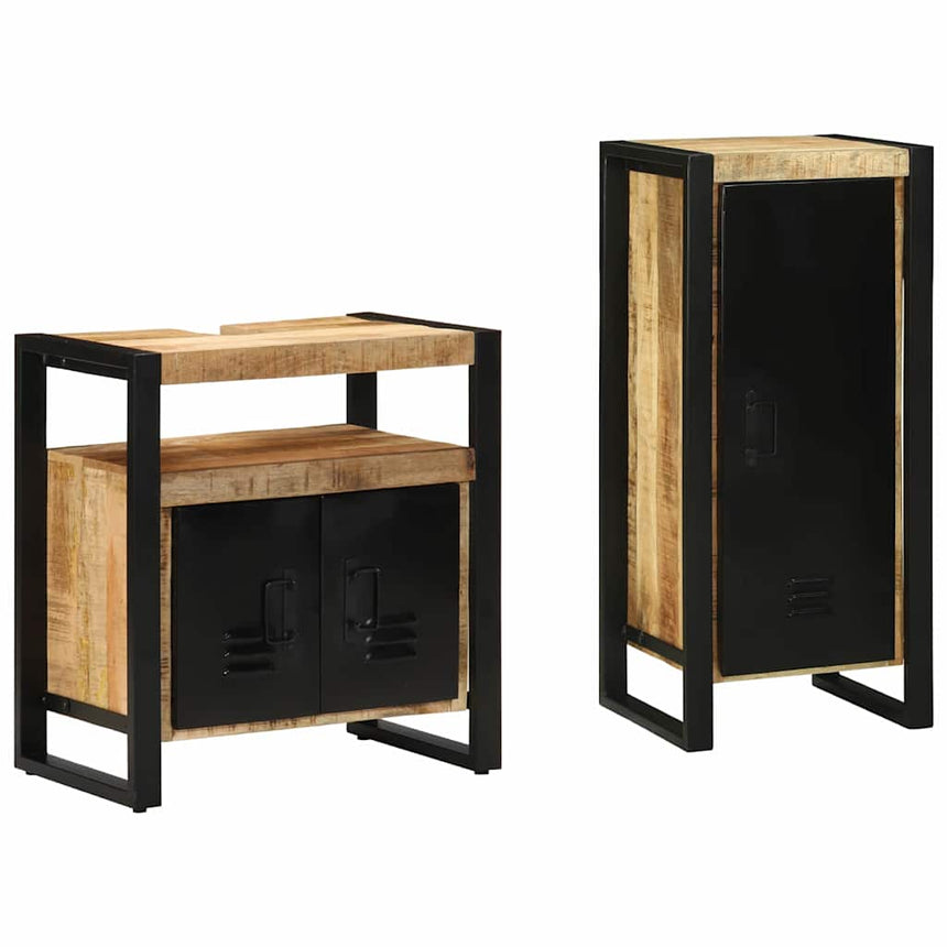 vidaXL Ensemble de mobilier de salle de bain avec tiroir 2 pcs