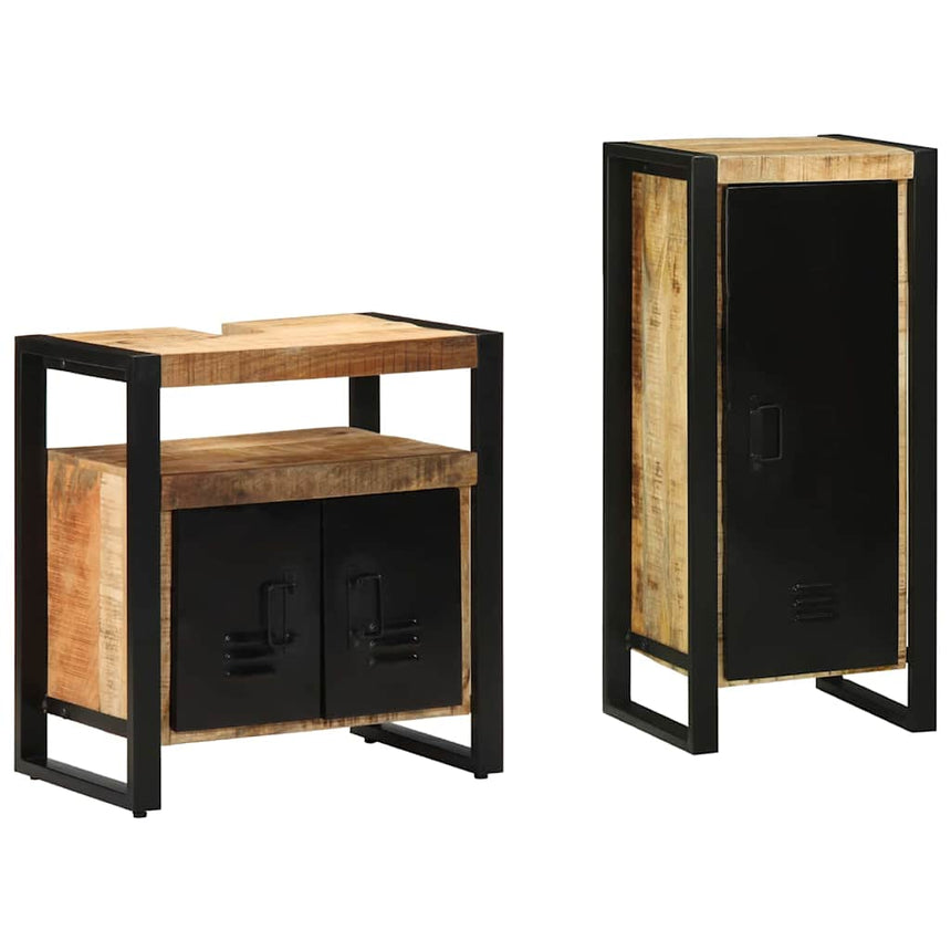 vidaXL Ensemble de mobilier de salle de bain avec tiroir 2 pcs
