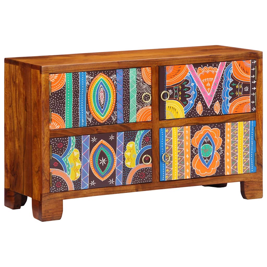 Schoenenkast Bruin 90 X 35 X 55 Cm Massief Acacia Hout