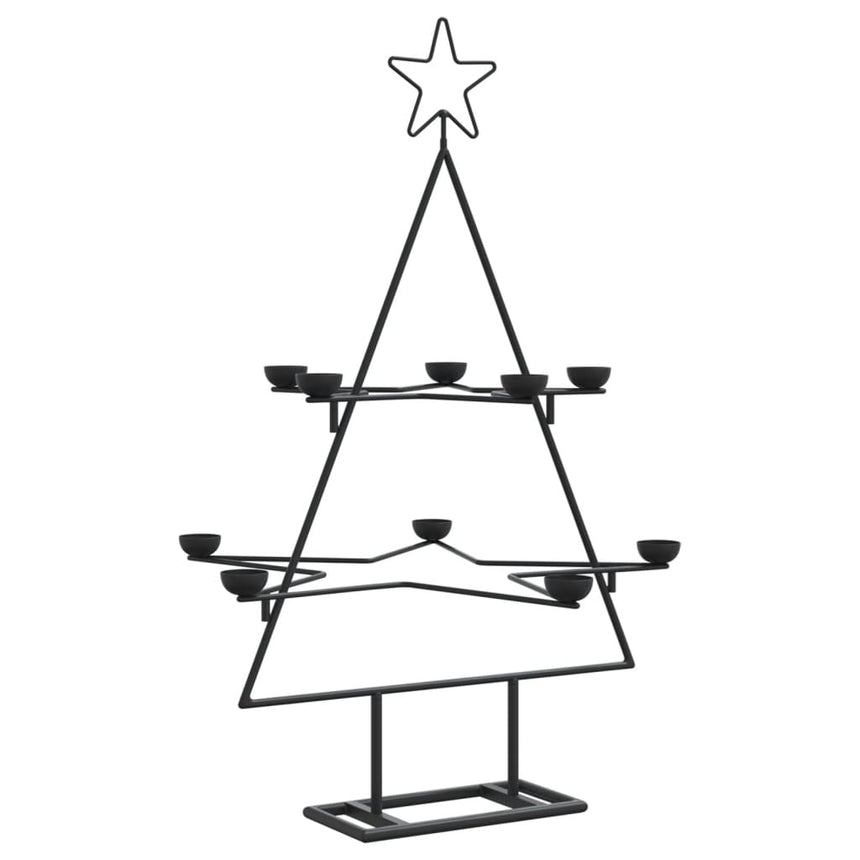 Kerstdecoratie Kerstboom Metaal Zwart