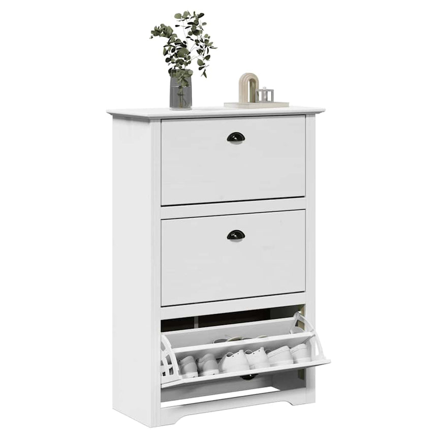 Schoenenrek Bodo 80X35X118 Cm Wit