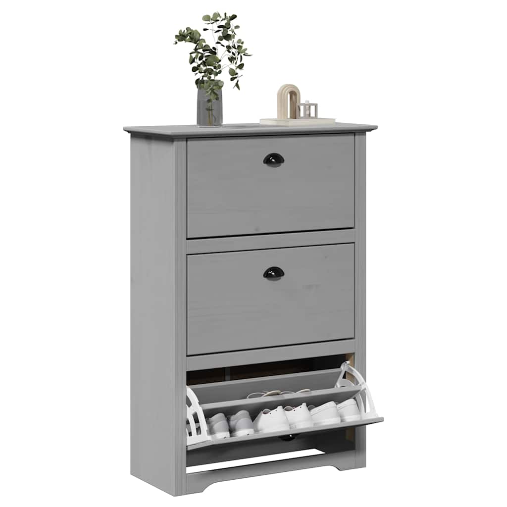 Schoenenrek Bodo 80X35X118 Cm Grijs