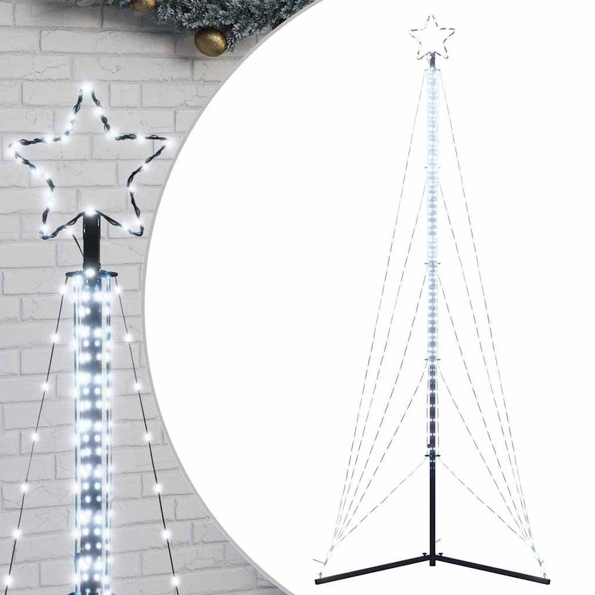 Led-Kerstboom 525 Leds Koud Wit 302 Cm Koudwit