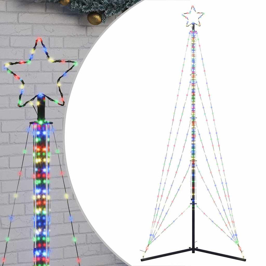 Led-Kerstboom 525 Leds Kleurrijk 302 Cm Multikleur