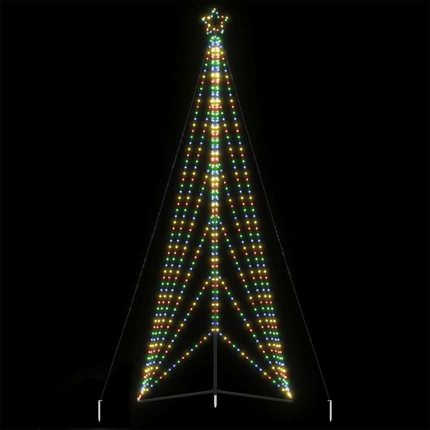 Led-Kerstboom 525 Leds Kleurrijk 302 Cm Multikleur