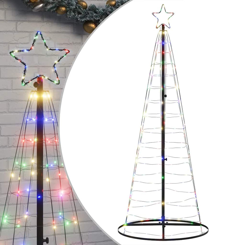 Led-Kerstboom 200 Leds Kleurrijk 180 Cm Blauw