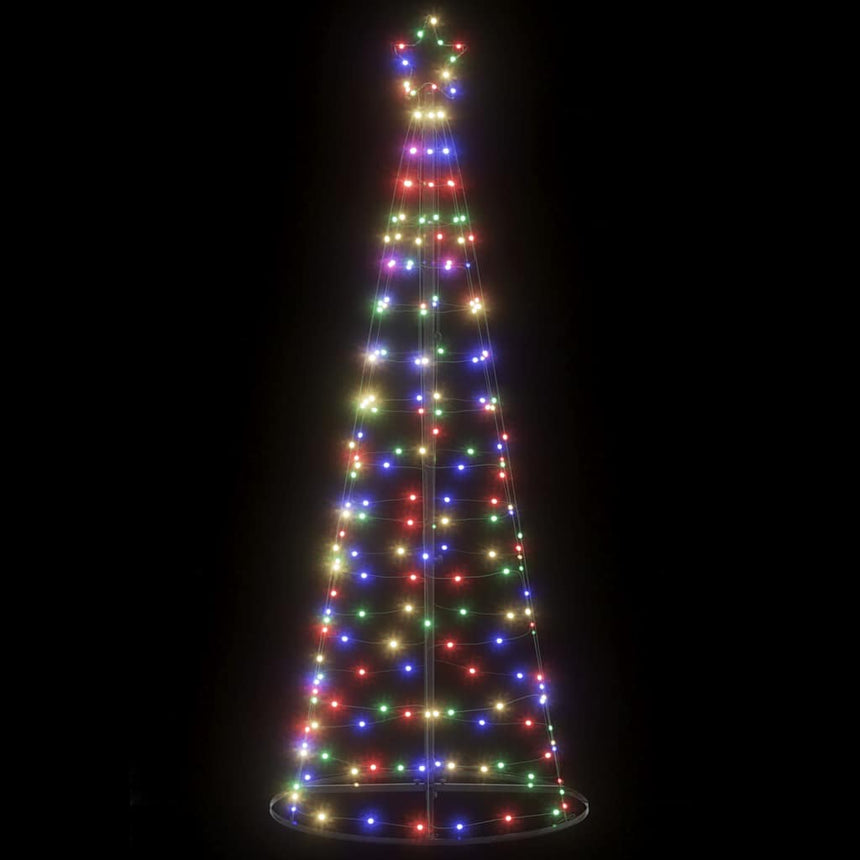 Led-Kerstboom 200 Leds Kleurrijk 180 Cm Blauw
