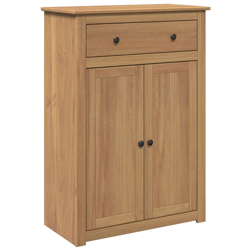 Schoenenkast Panama 80X40X114 Cm Massief Grenenhout Gerookt Eiken