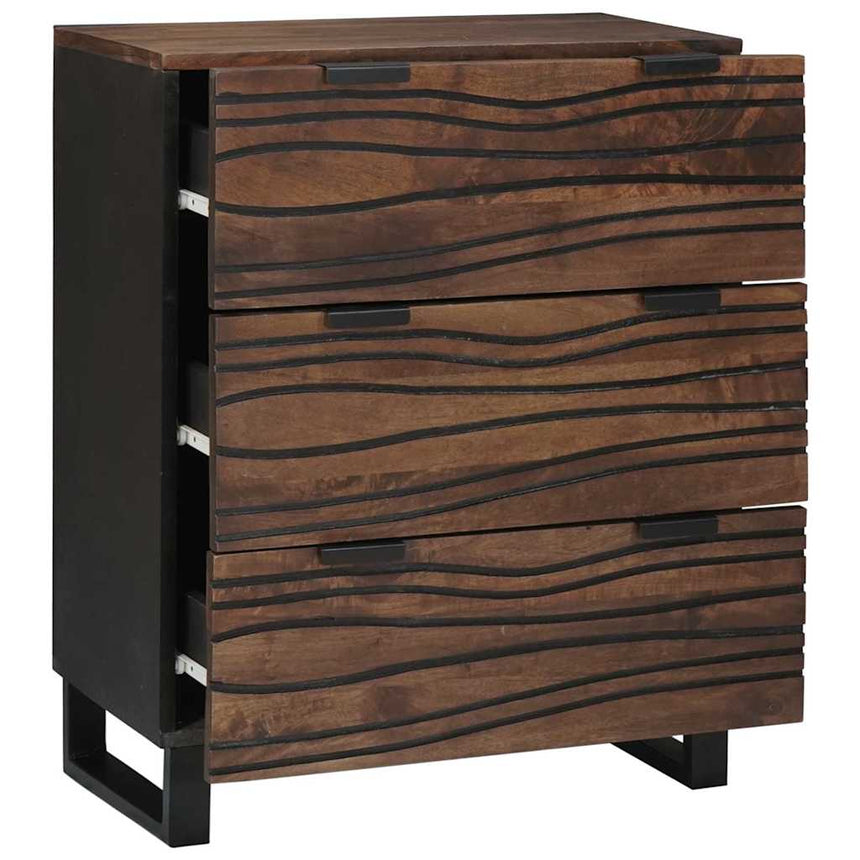 vidaXL Ensemble de buffet 2 pcs Noyer 120 x 33,5 x 75 cm