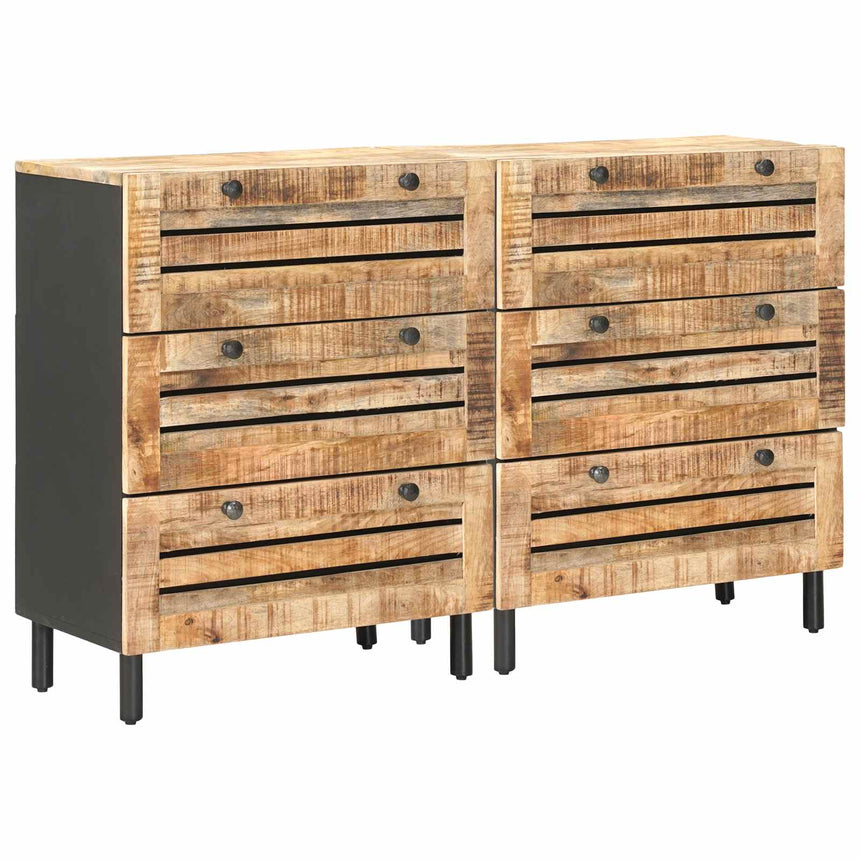 vidaXL Armoires de rangement 2 pc 120 x 33 x 75 cm Multicolore