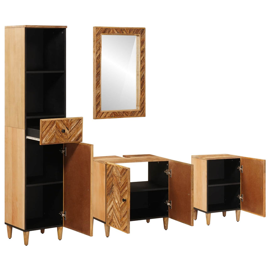 vidaXL Ensemble de Meubles de Salle de Bain avec tiroir 4 pcs