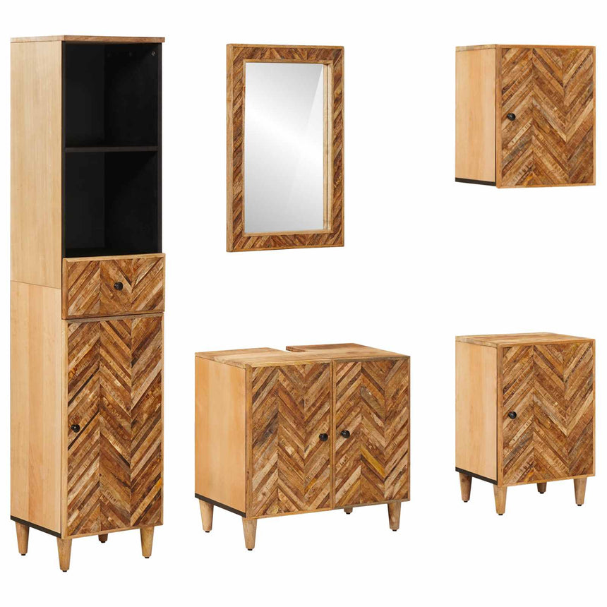 vidaXL Ensemble de Meubles de Salle de Bain avec tiroir 5 pcs