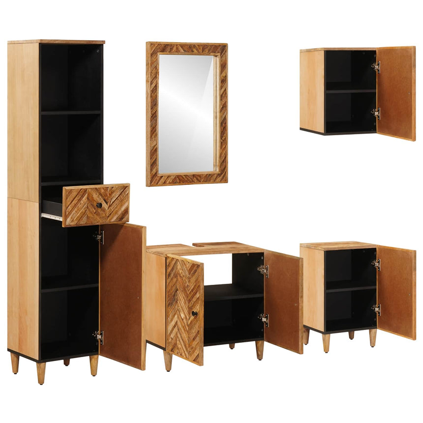 vidaXL Ensemble de Meubles de Salle de Bain avec tiroir 5 pcs