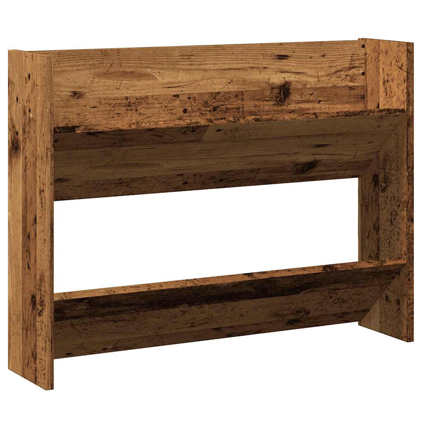 Wandschoenenkast Bewerkt Hout Kleurig Oud Hout
