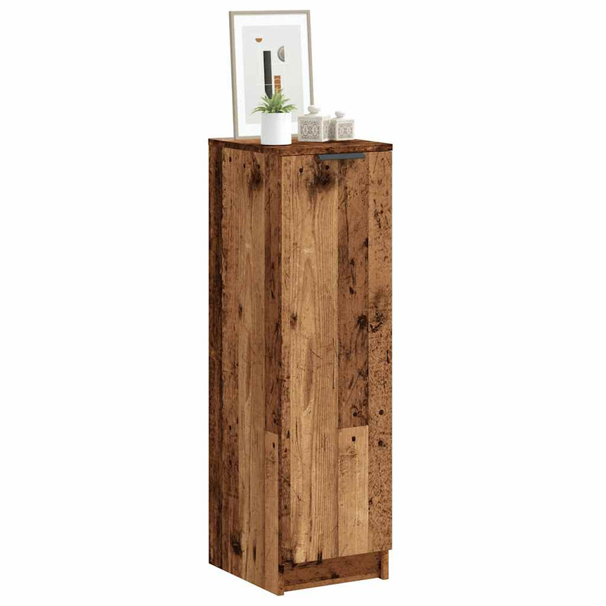Schoenenkast 29,5X35X100,5 Cm Bewerkt Hout Kleurig Oud Hout