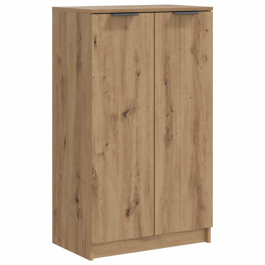 Schoenenkast 59X35X100,5 Cm Bewerkt Hout Artisanaal Eikenkleur Artisanaal Eikenkleurig