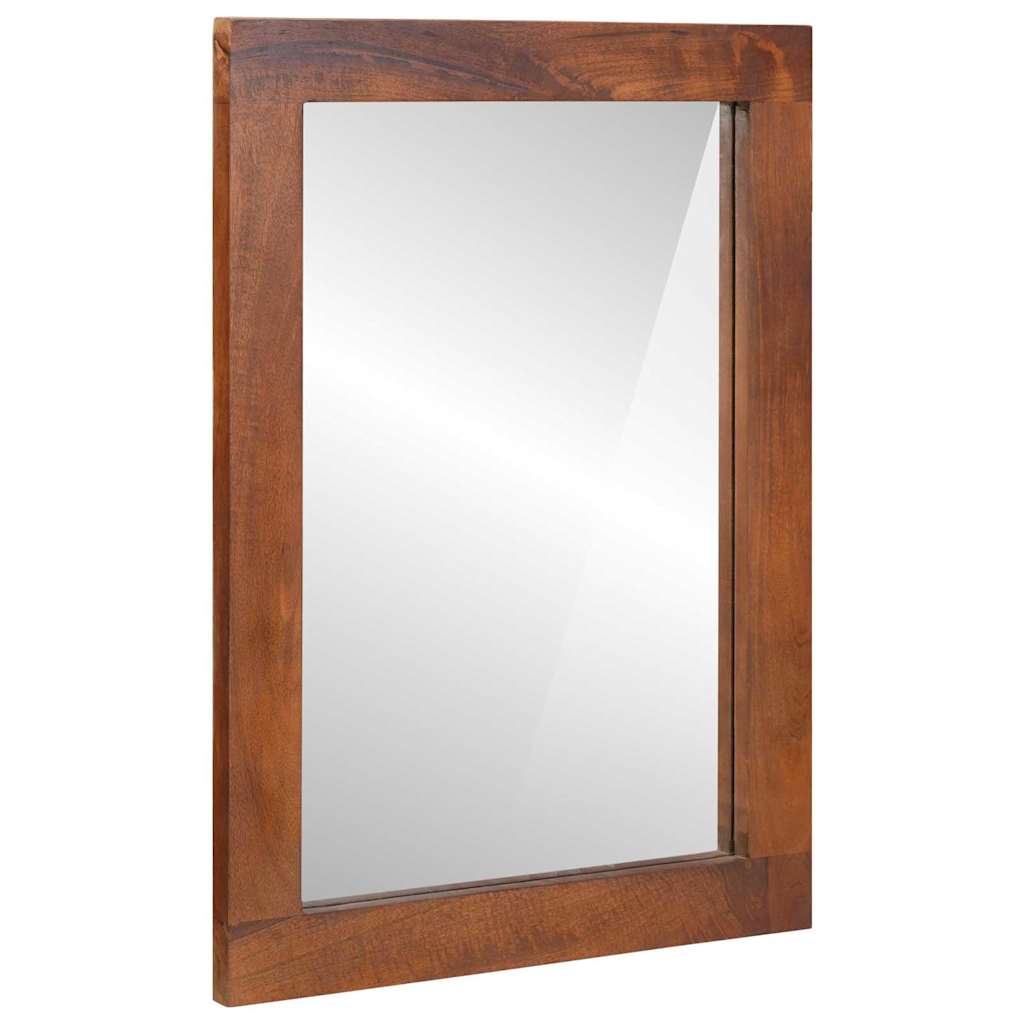 Spiegel Rechthoekig Bruin En Zilver 50 X 2,5 X 70 Cm