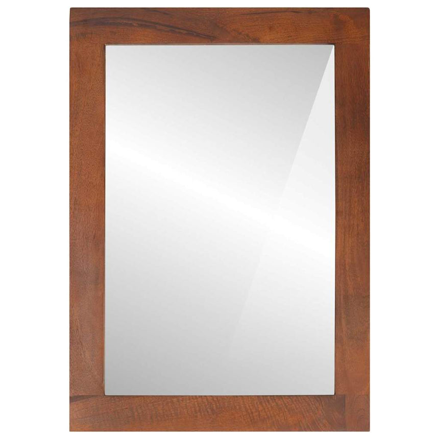 Spiegel Rechthoekig Bruin En Zilver 50 X 2,5 X 70 Cm