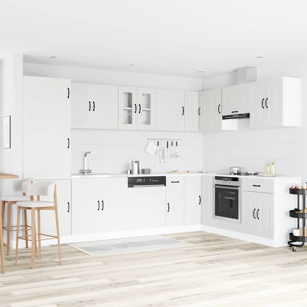 vidaXL Armoire de cuisine avec stockage Kalmar Blanc 80 x 46 x 81,5 cm