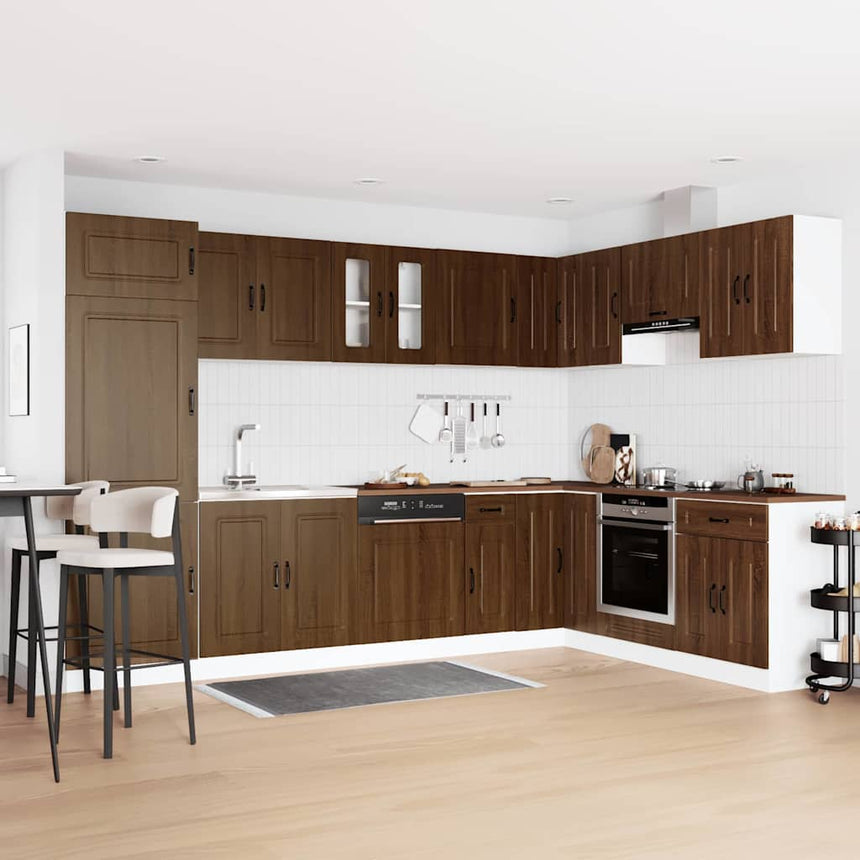 vidaXL Armoire de cuisine Kalmar Chêne brun 80 x 46 x 81,5 cm