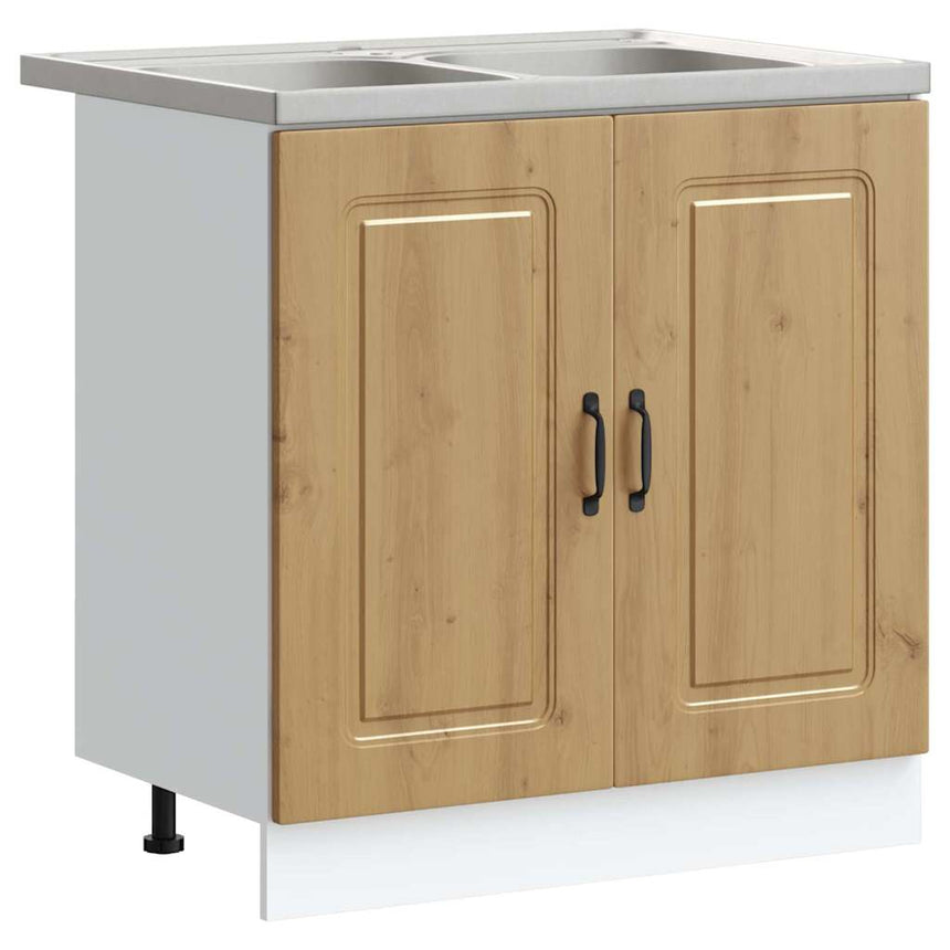 vidaXL Armoire de cuisine Kalmar Chêne artisanal 80 x 46 x 81,5 cm