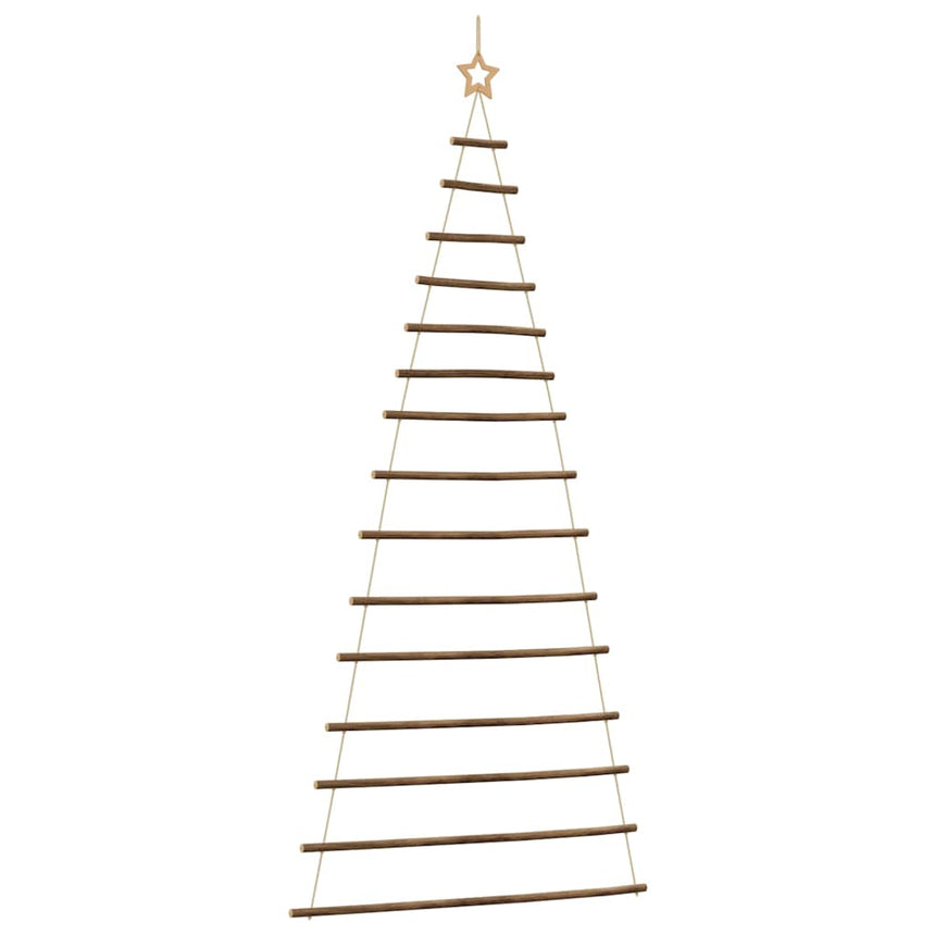 Hangende Kerstboom Met Topster Natuurlijke Tak