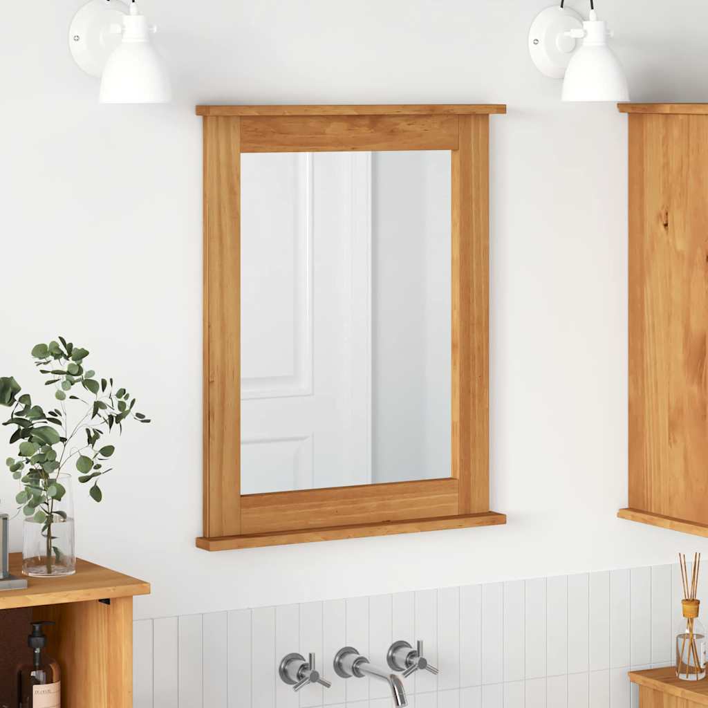 Spiegel Vigo Honing Bruin 55,5 X 5 X 70 Cm Massief Grenenhout