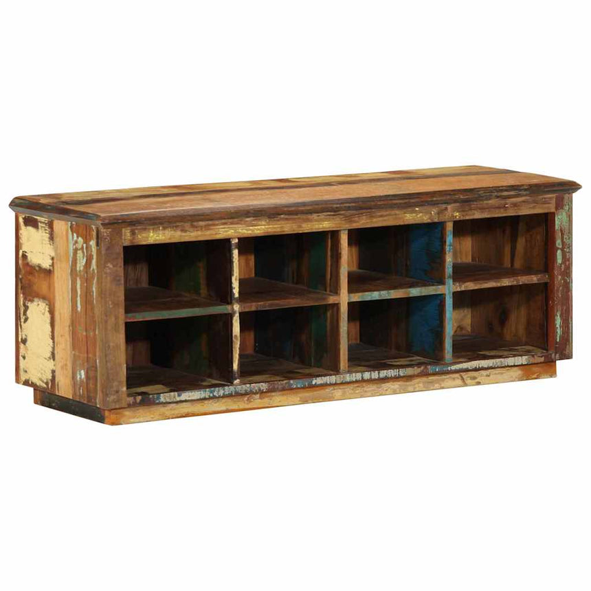 Schoenenkast Bruin 110 X 35 X 40 Cm Massief Gerecycleerd Hout