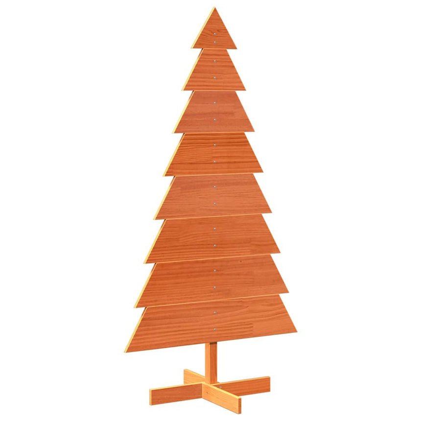 Kerstdecoratie Kerstboom Massief Grenenhout Wasbruin