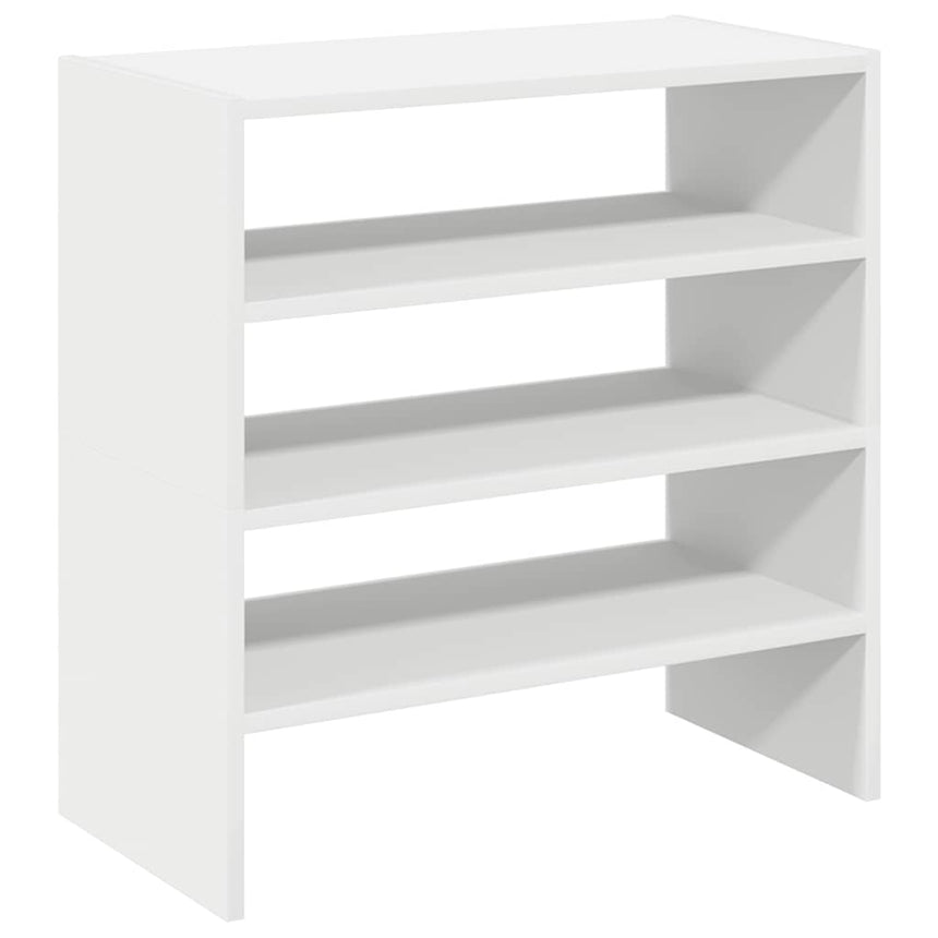 Schoenenrekken Stapelbaar 60X30X30,5 Cm Wit