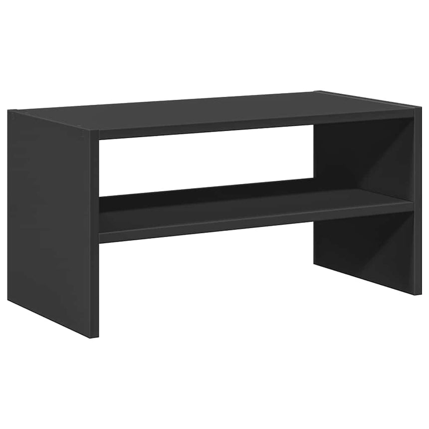 Schoenenrek Stapelbaar 60X30X30,5 Cm Eikenkleurig Zwart