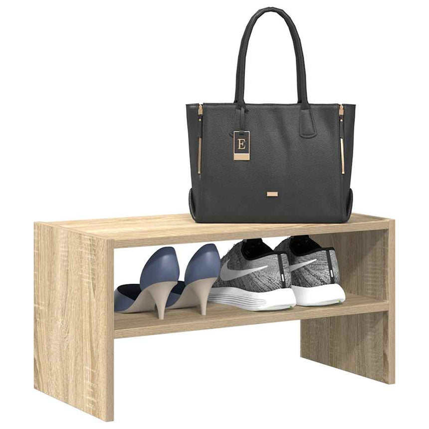 Schoenenrek Stapelbaar 60X30X30,5 Cm Kleurig Sonoma Eiken