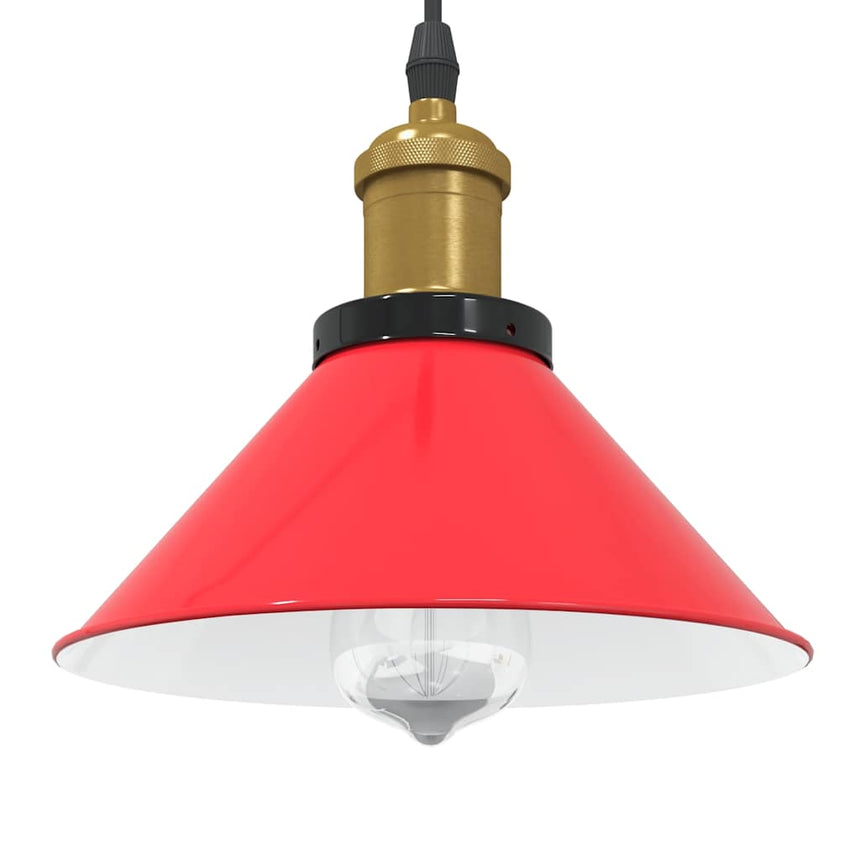 Hanglamp In Hoogte Verstelbaar E27 Ø22 Cm Metaal Glanzend Groen