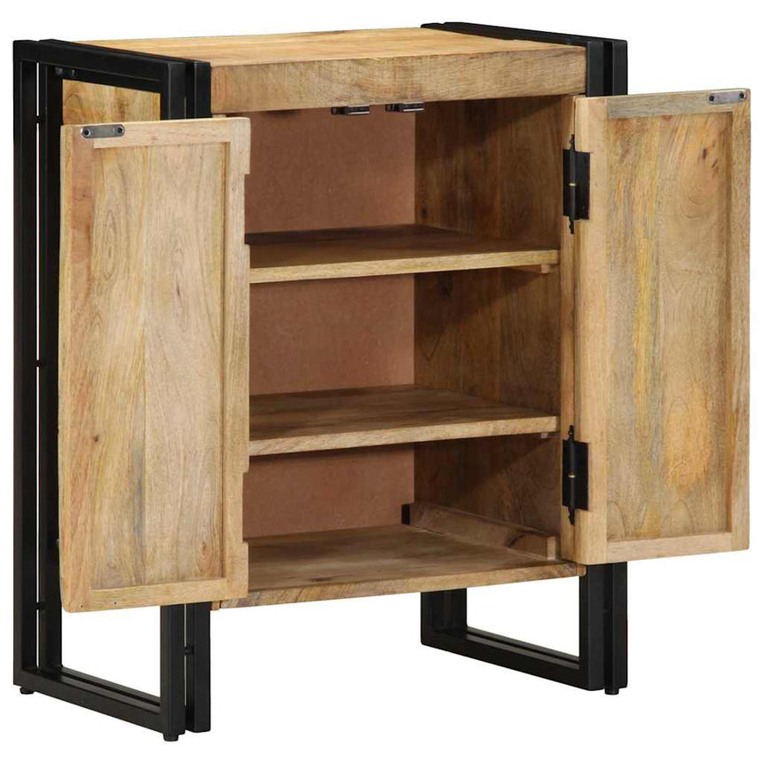 Schoenenkast Met Plank Bruin 56 X 35 X 70 Cm Massief Mangohout