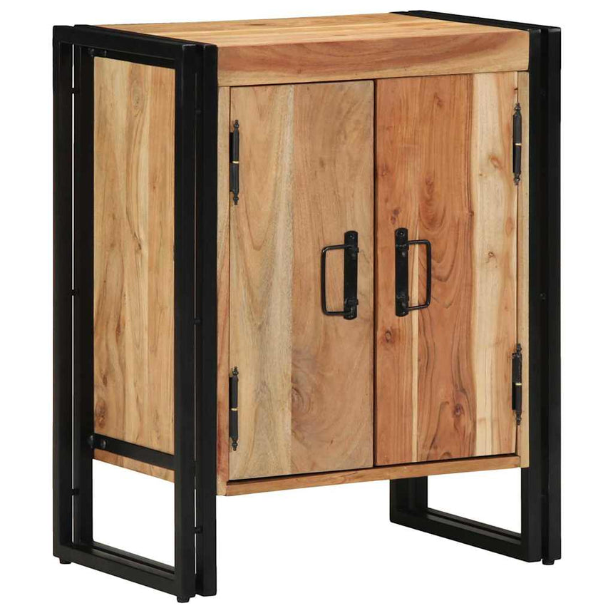 Schoenenkast Met Plank Bruin 56 X 35 X 70 Cm Massief Mangohout