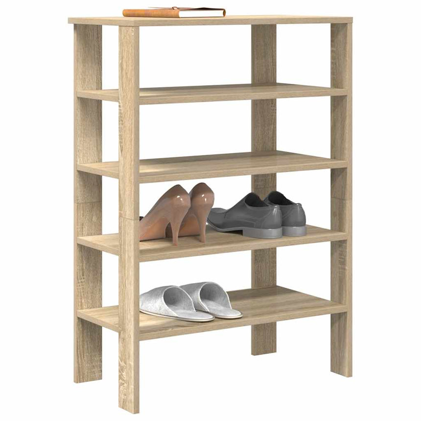 Schoenenrek 61X32X Bewerkt Hout Kleurig Sonoma Eiken