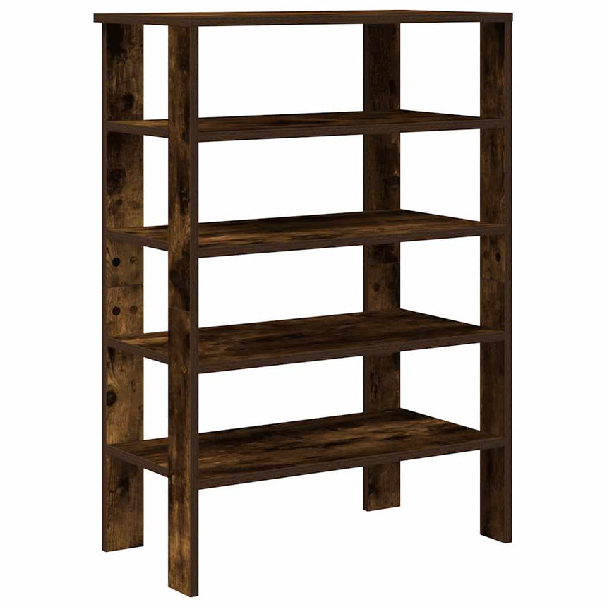 Schoenenrek 61X32X87,5 Cm Bewerkt Hout Kleurig Gerookt Eiken