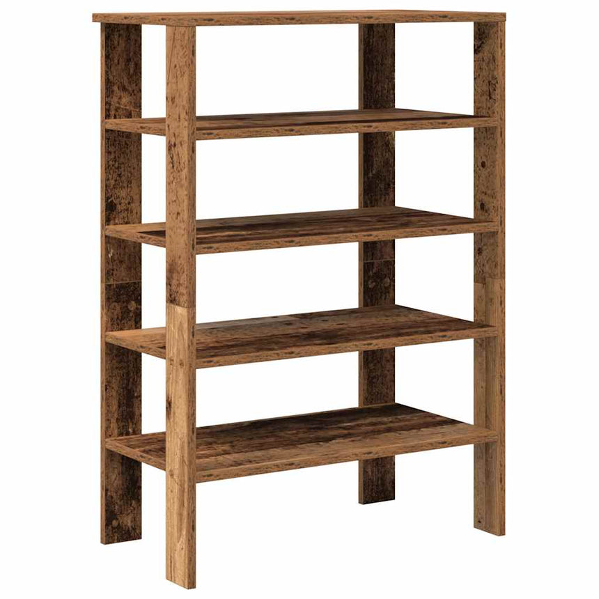 Schoenenrek 61X32X87,5 Cm Bewerkt Hout Kleurig Oud Hout