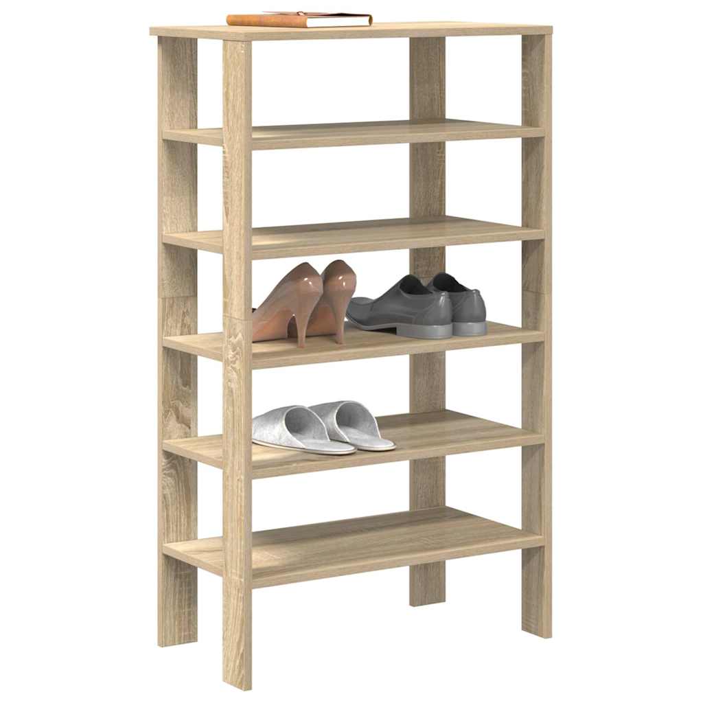 Schoenenrek 61X32X Bewerkt Hout Kleurig Sonoma Eiken