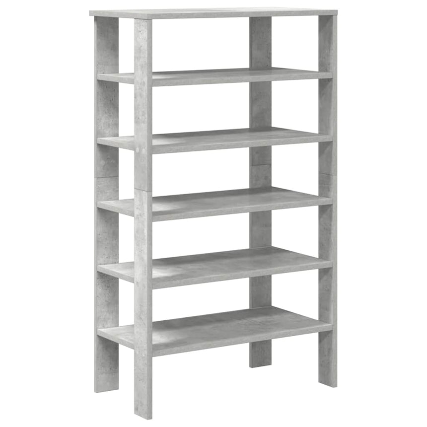 Schoenenrek 61X32X Bewerkt Hout Betongrijs