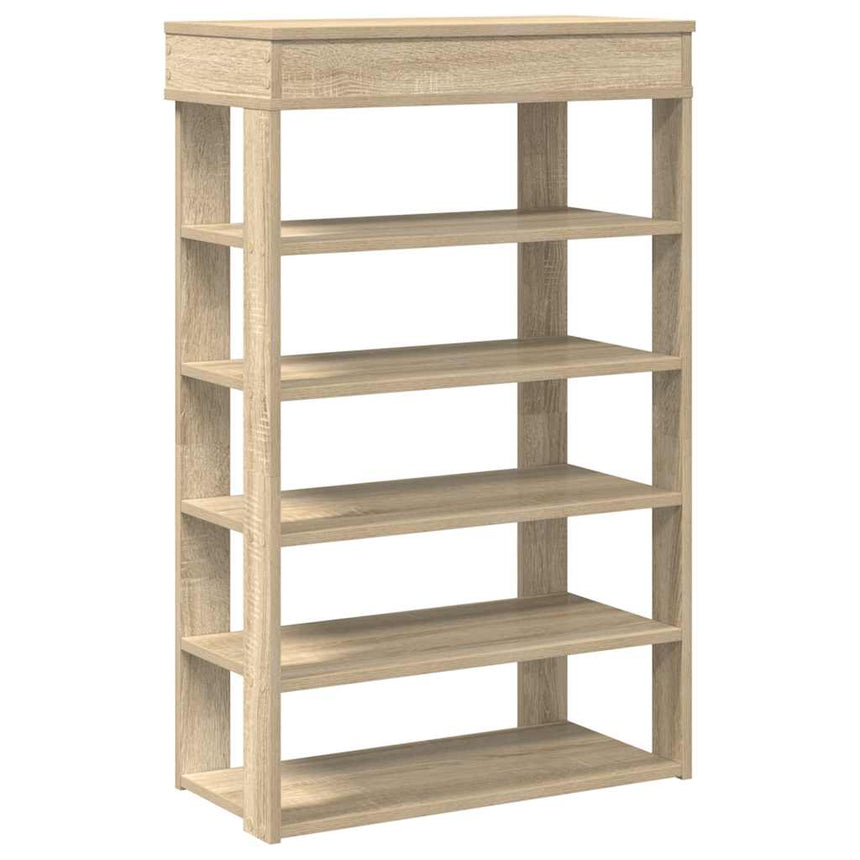 Schoenenrek 60X30X98 Cm Bewerkt Hout Kleurig Sonoma Eiken