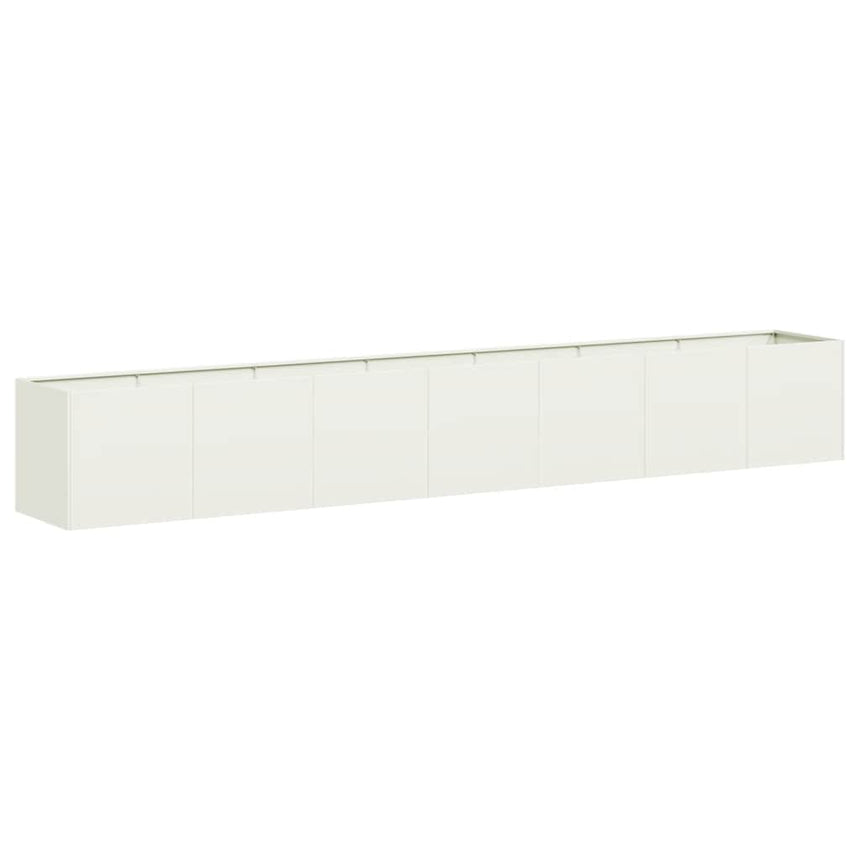 Plantenbak Koudgewalst Staal Wit