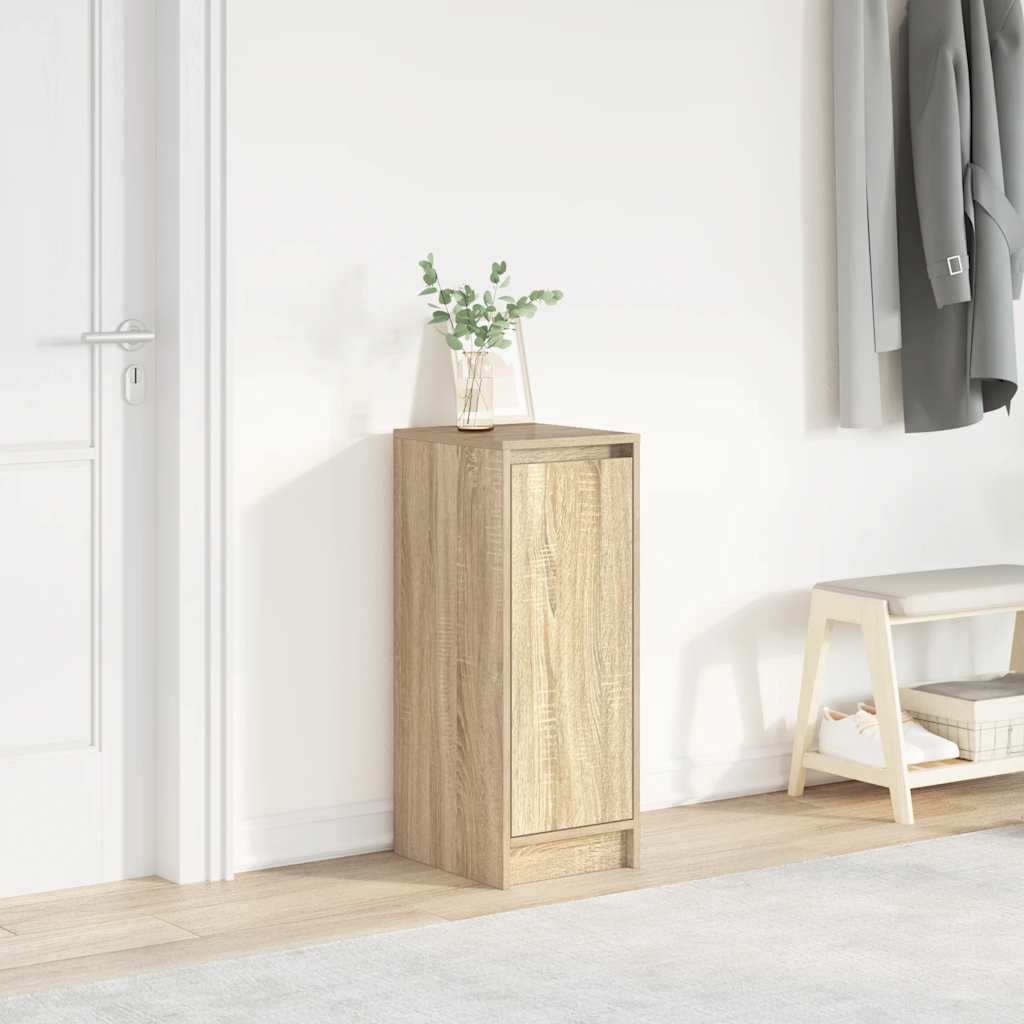 Schoenenkast 29,5X34X76 Cm Bewerkt Hout Kleurig Sonoma Eiken