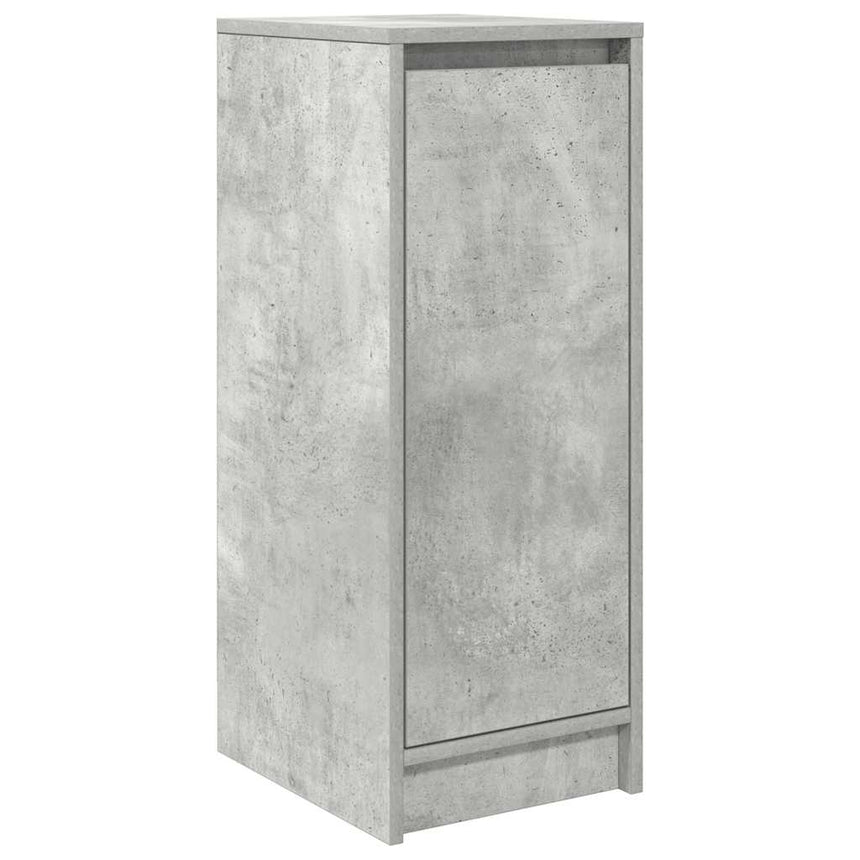 Schoenenkast 29,5X34X76 Cm Bewerkt Hout Betongrijs