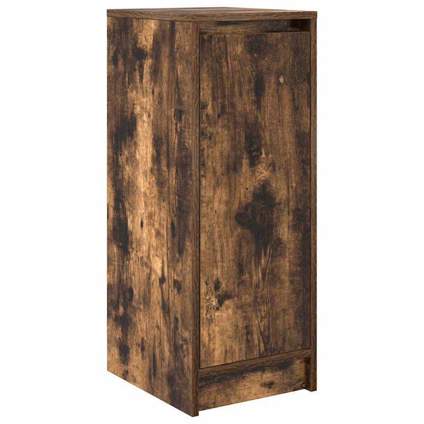 Schoenenkast 29,5X34X76 Cm Bewerkt Hout Kleurig Gerookt Eiken