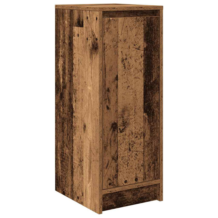 Schoenenkast 29,5X34X76 Cm Bewerkt Hout Kleurig Oud Hout
