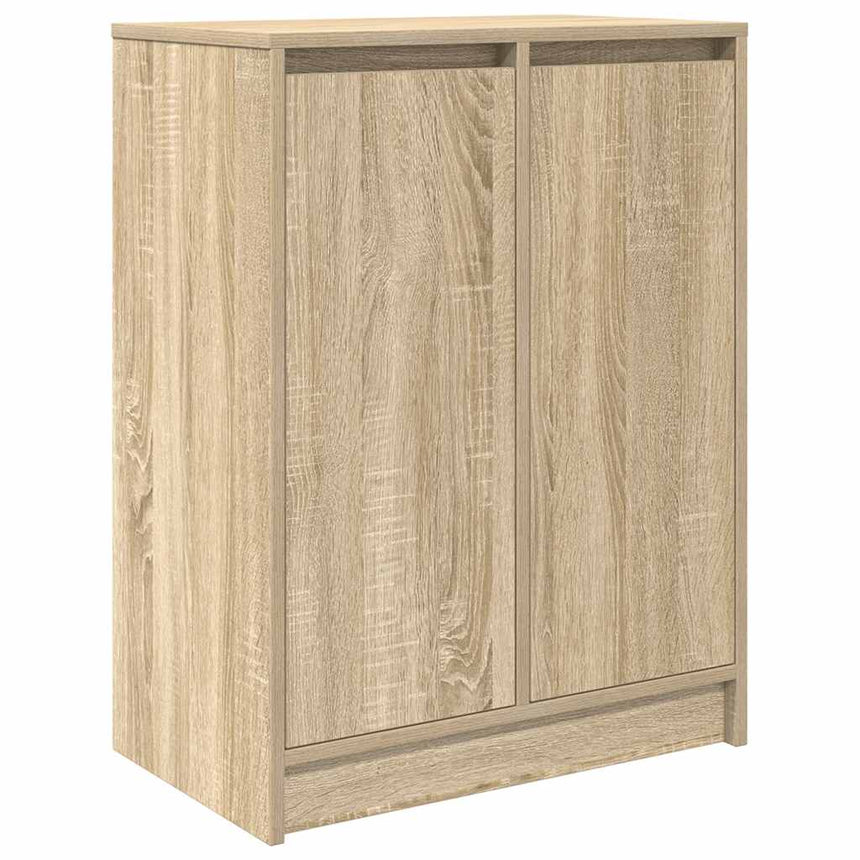 Schoenenkast 57X34X76 Cm Bewerkt Hout Kleurig Sonoma Eiken