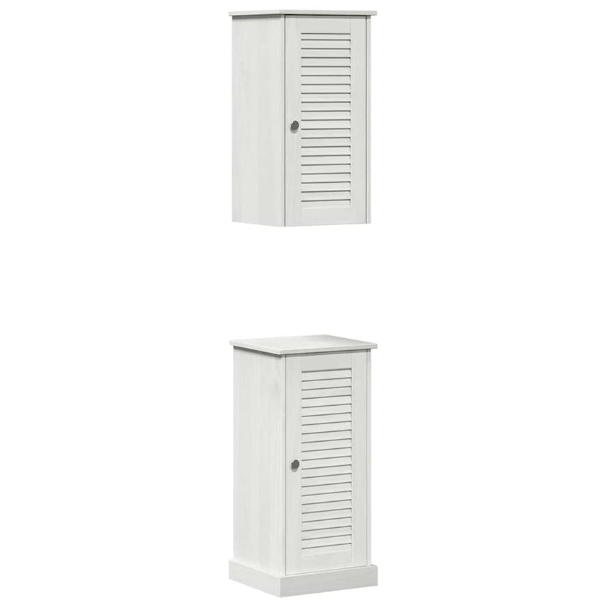 vidaXL Ensemble de mobilier de salle de bain avec étagère VIGO 2 pcs