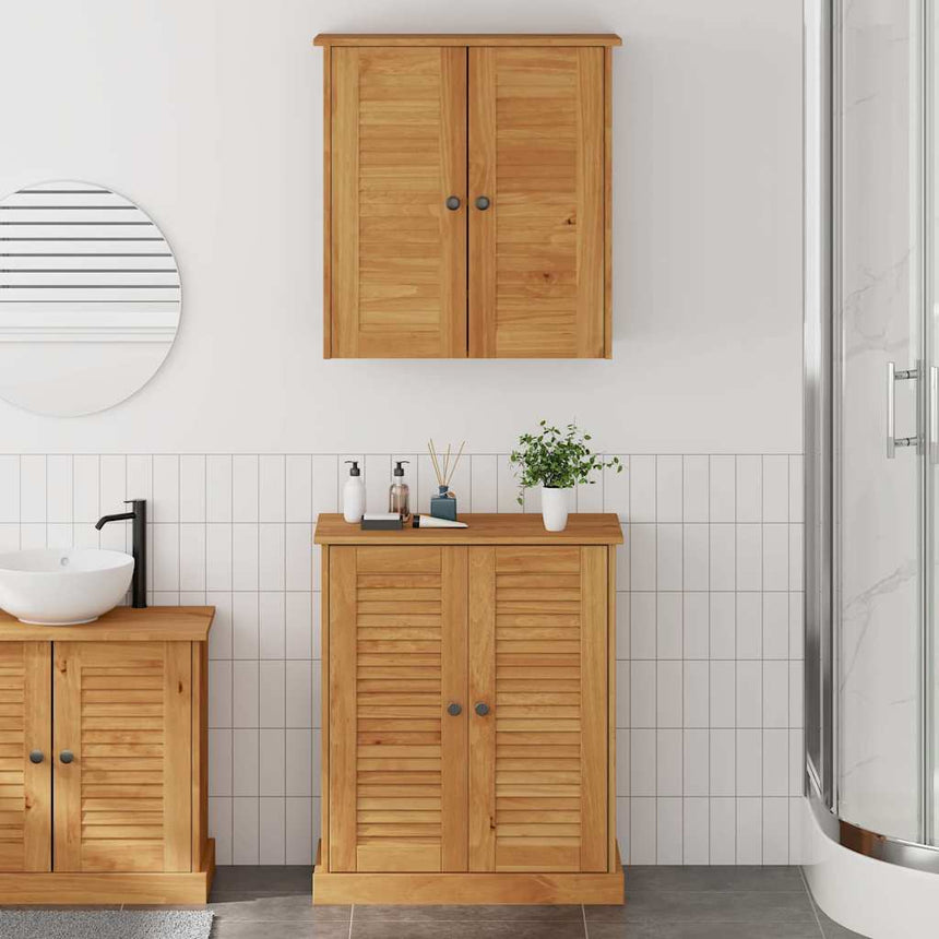 vidaXL Ensemble de mobilier de salle de bain avec étagère VIGO 2 pcs