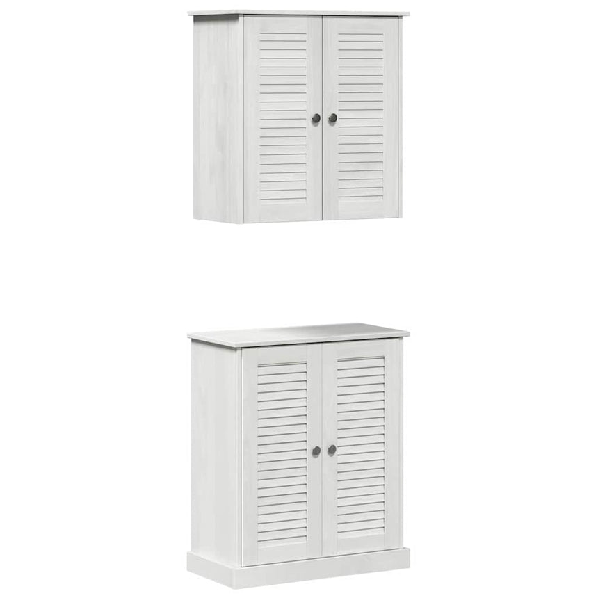 vidaXL Ensemble de mobilier de salle de bain 2 pcs 67,5 x 34 x 80 cm